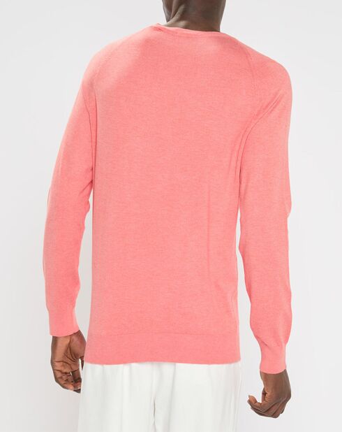 Pull col rond Raglan saumon