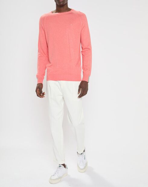 Pull col rond Raglan saumon