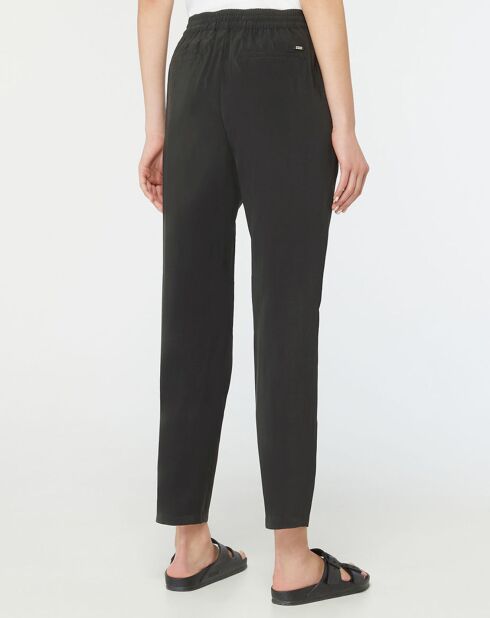 Pantalon Fluide Regular Fit noir