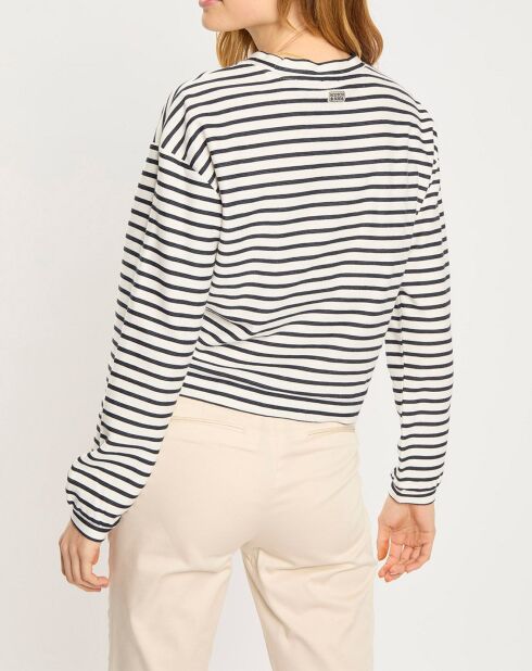 Sweat Marinière bleu/blanc