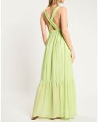 Robe longue dos nageur vert clair