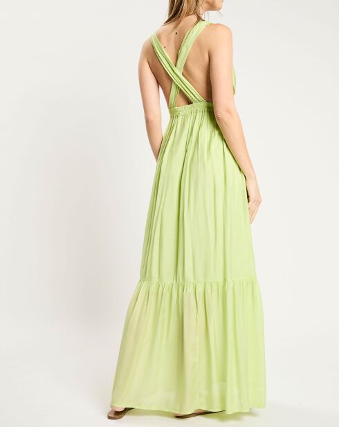 Robe longue dos nageur vert clair