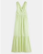 Robe longue dos nageur vert clair