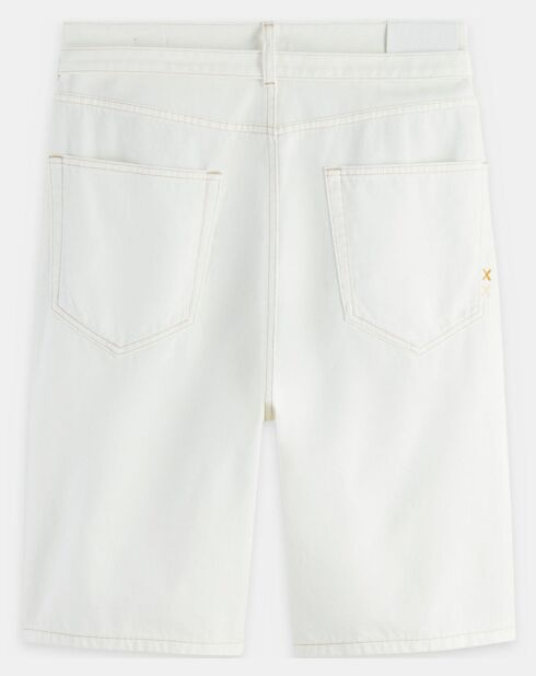 Short en Jean Regular Fit Strand Loose blanc