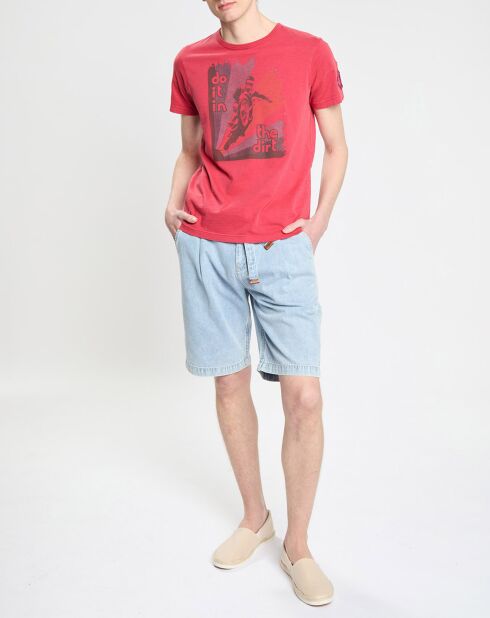Short Chino en Jean Regular Fit Spin bleu clair