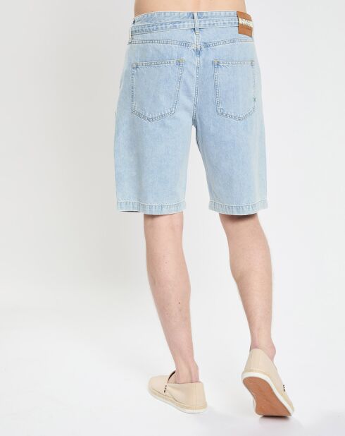 Short Chino en Jean Regular Fit Spin bleu clair