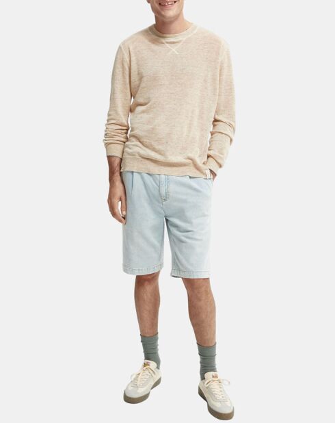 Short Chino en Jean Regular Fit Spin bleu clair