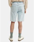 Short Chino en Jean Regular Fit Spin bleu clair