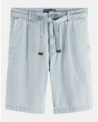 Short Chino en Jean Regular Fit Spin bleu clair