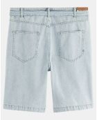 Short Chino en Jean Regular Fit Spin bleu clair