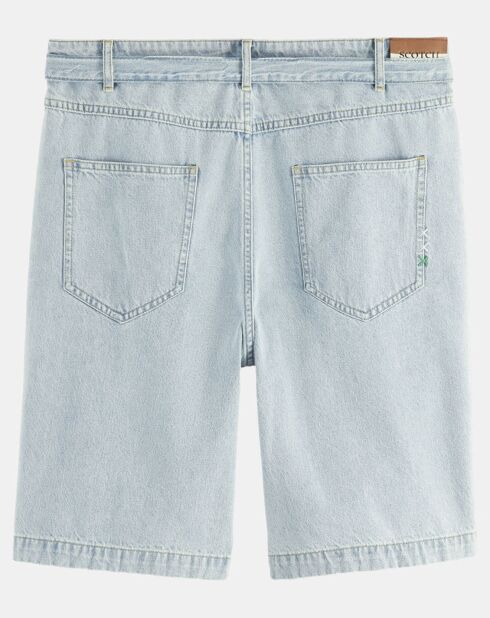 Short Chino en Jean Regular Fit Spin bleu clair