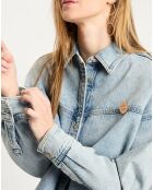 Veste en Jean Oversize bleu clair