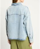 Veste en Jean Oversize bleu clair