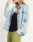 Veste en Jean Oversize bleu clair