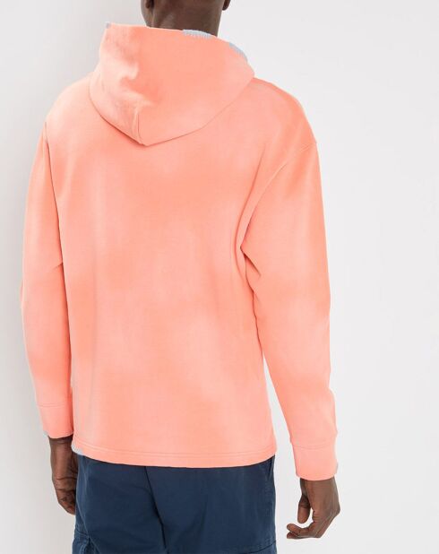 Sweat à capuche Palmier orange clair
