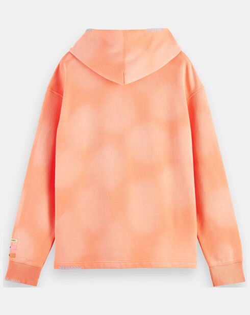 Sweat à capuche Palmier orange clair