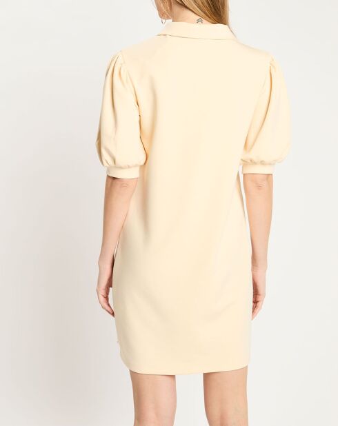 Ecru Polo Blend Kleid