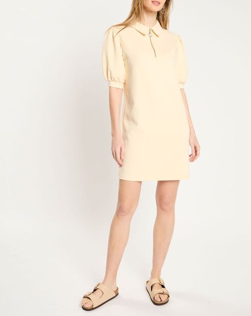 Ecru Polo Blend Kleid