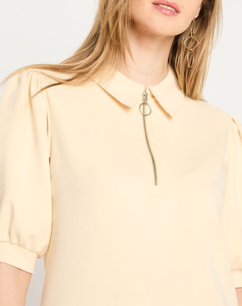 Ecru Polo Blend Kleid