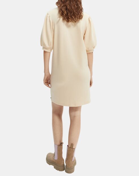 Ecru Polo Blend Kleid