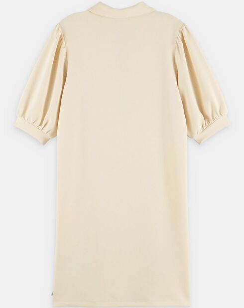 Ecru Polo Blend Kleid