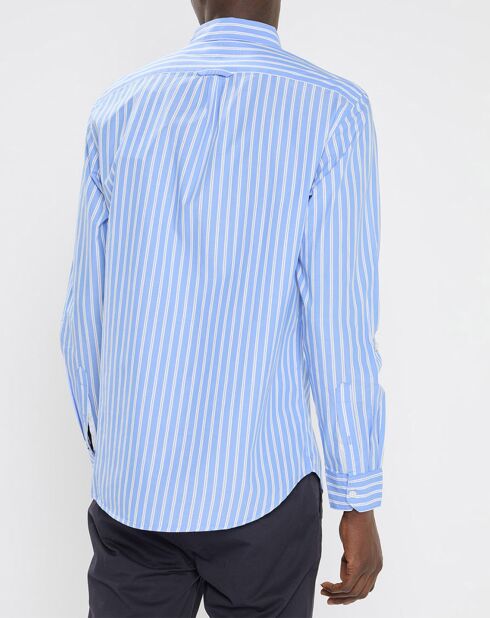 Chemise Regular Fit à rayures bleu ciel