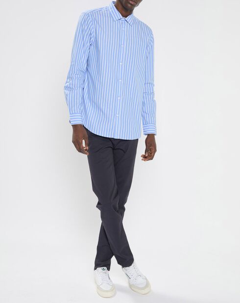 Chemise Regular Fit à rayures bleu ciel