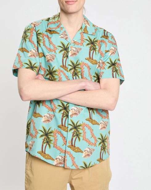 Chemise Coquillage vert d'eau