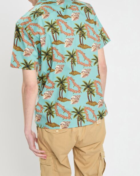Chemise Coquillage vert d'eau