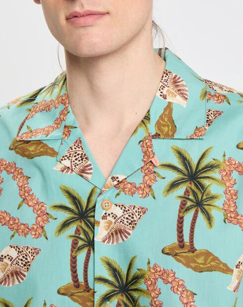 Chemise Coquillage vert d'eau