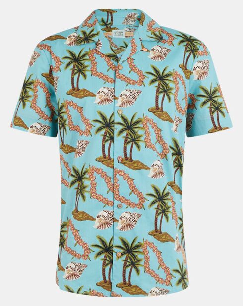 Chemise Coquillage vert d'eau
