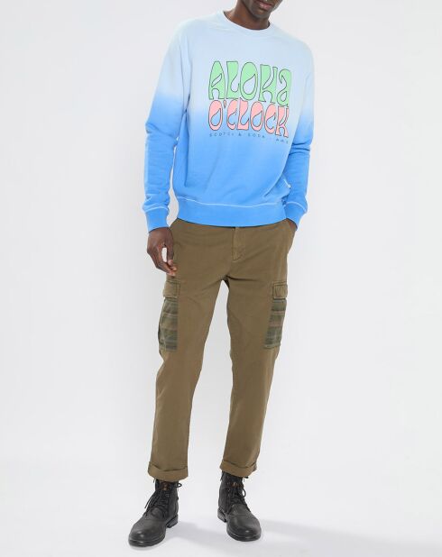 Pantalon Cargo Loose Tapered kaki foncé