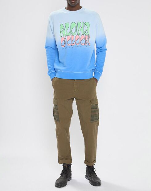 Pantalon Cargo Loose Tapered kaki foncé