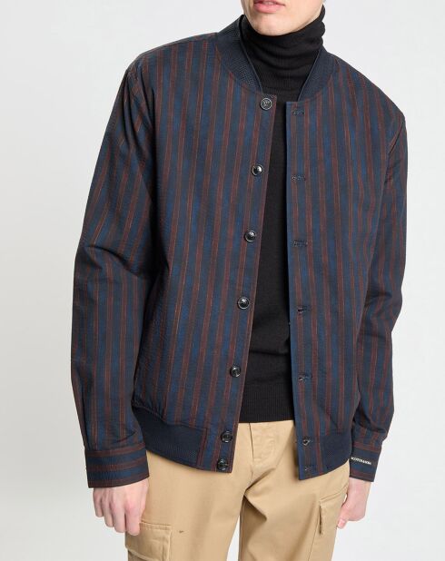 Blouson Sursucker à rayures bleu marine