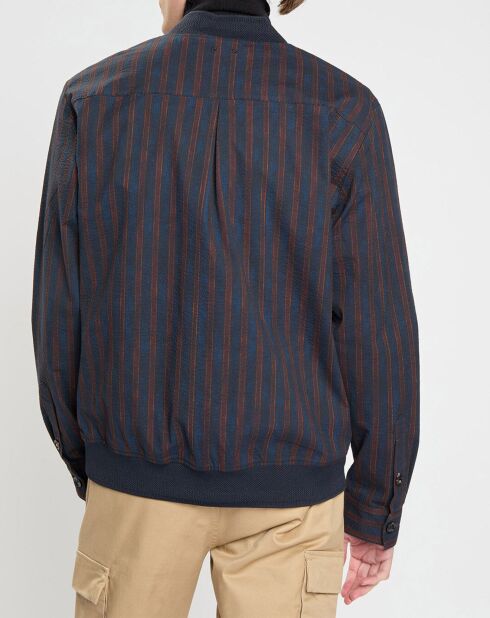 Blouson Sursucker à rayures bleu marine