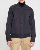 Blouson Sursucker à rayures bleu marine