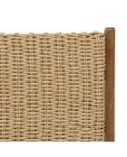 VICTOIRE - Lot de 2 chaises pliantes acacia huilé et rotin synthétique