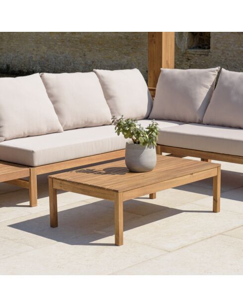 VICTOIRE - 5-Sitzer-Gartenmöbel aus geölter Akazie