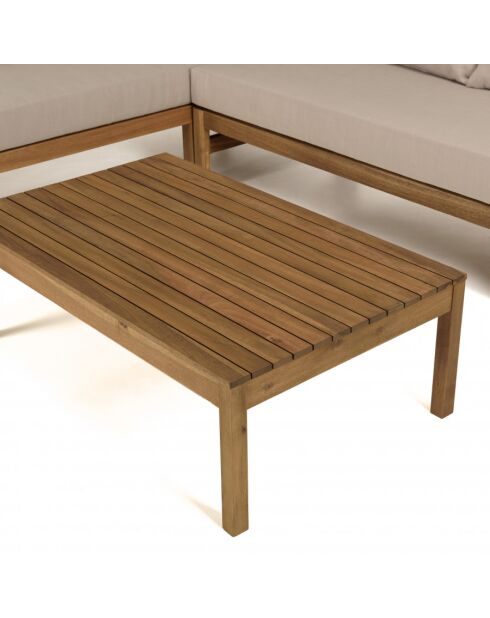 VICTOIRE - 5-Sitzer-Gartenmöbel aus geölter Akazie