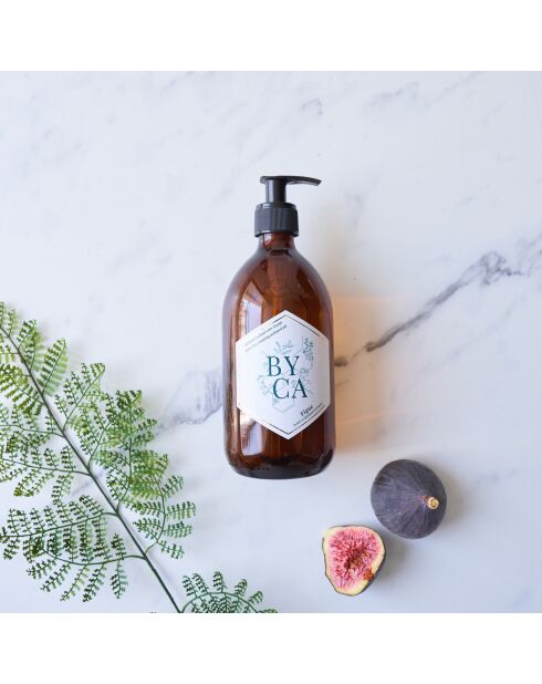 Gel lavant sans rinçage - Flacon en verre 480ml - Senteur Figue