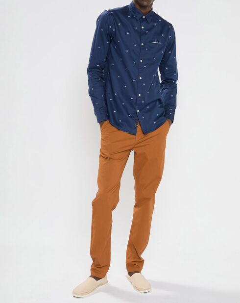 Pantalon chino Regular Fit Stuart marron
