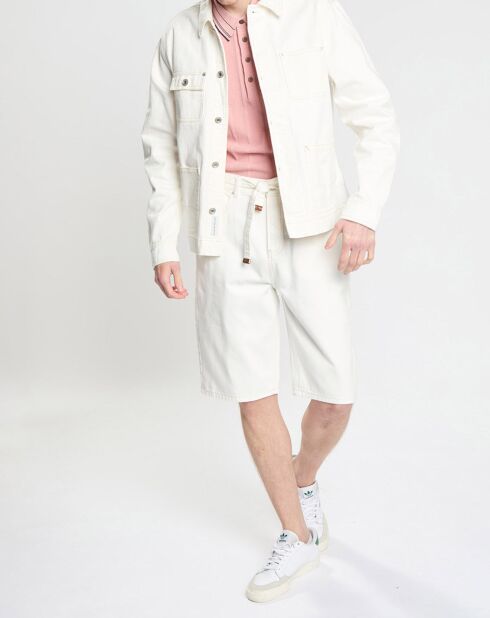Short en Jean Regular Fit Strand Loose blanc