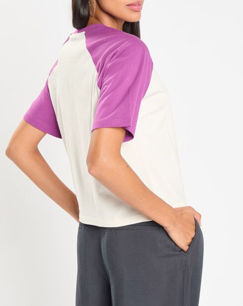 Damelia ecru/lila T-Shirt