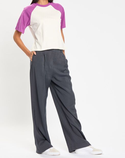 Damelia ecru/lila T-Shirt