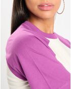 Damelia ecru/lila T-Shirt