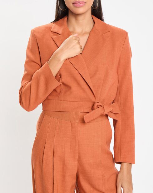 Veste courte Esta orange