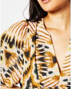 Robe Cleo imprimée multicolore