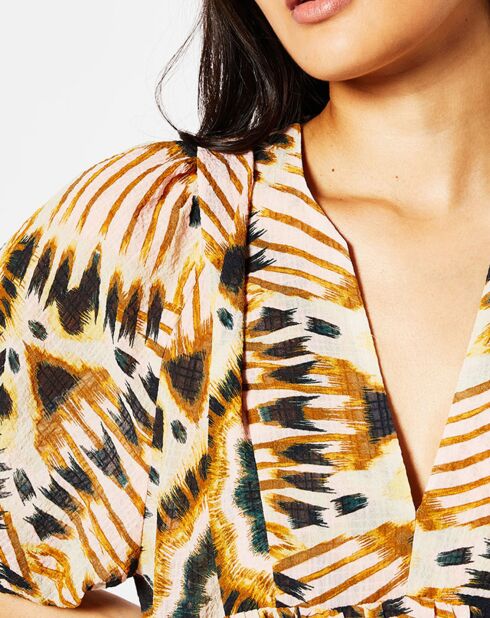 Robe Cleo imprimée multicolore