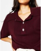 Jersey fino rojo oscuro Eliot