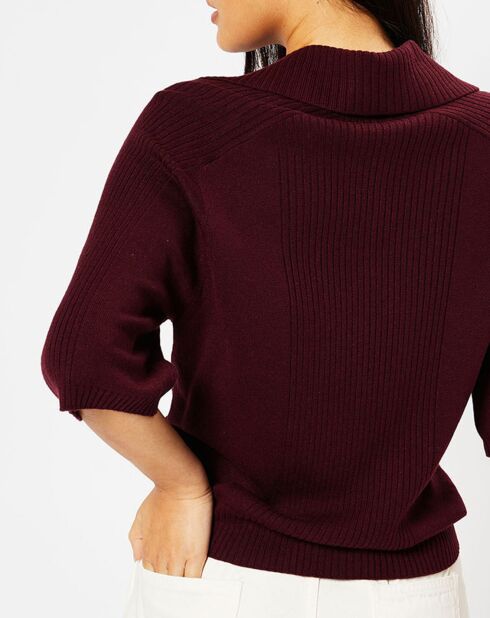 Jersey fino rojo oscuro Eliot